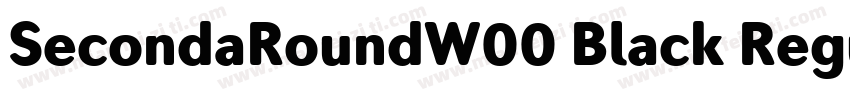 SecondaRoundW00 Black Regular字体转换